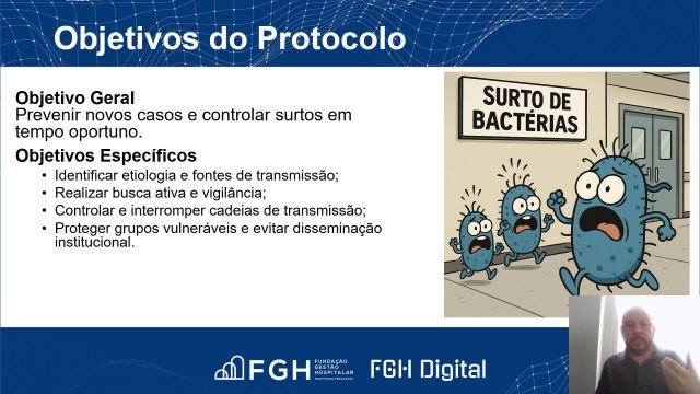 gravação Protocolo de surto