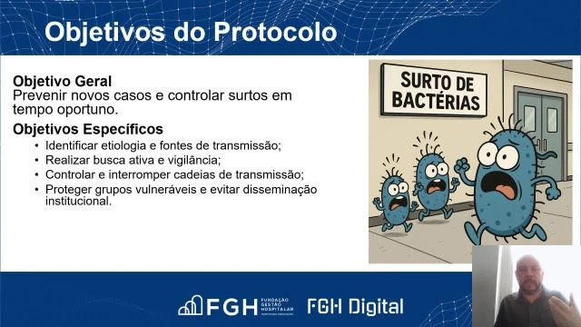 gravação Protocolo de surto