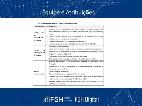 PPT DO CÓDIGO AZUL DA EQUIPE DE ENFERMAGEM E FISIO