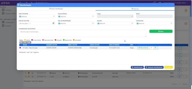 4 - Envio de email para o Gestor