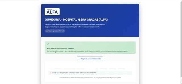 3 - Abertura da Manifestação(Link)