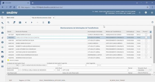 Treinamento Gestão Centralizada de Leitos